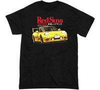 Akagi Redsuns Keisuke Takahashi Initial D JDM Drift Racing Shirt T-Shirt Tshirt Men's Male Black L