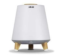 AKAI AKBT80 Speaker Bluetooth e Radio con luci a LED colorate Rifiniture in legno