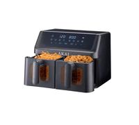 Akai Friggitrice Ad Aria 10 Litri Doppio Cestello Con Timer Termostato Regolabile E Griglia Potenza 2000w - AirFryer1001w