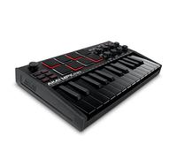 AKAI Professional MPK Mini MK3 - Tastiera MIDI Controller USB a 25 Note con 8 Drum Pad Retroilluminati, 8 Manopole e Software Incluso, Colore Nero