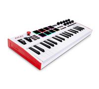 Akai Professional MPK Mini Plus - Controller Tastiera MIDI USB con 37 Mini Tasti, 8 Pad MPC RGB, Manopole Rotary, Software Musicale e Native Instruments Sound Package, Edizione Limitata Bianca