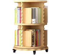 AKALNNB Libreria girevole a 360 gradi, 2, 3, 4, 5, 6 piani in legno, librerie ad angolo per casa, camera da letto, soggiorno, ufficio,