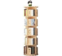AKALNNB Libreria girevole per armadietti, libreria girevole per soggiorno, mensola angolare girevole a 360 gradi, 2/3/4/5/6 piani, 50 x 98 cm