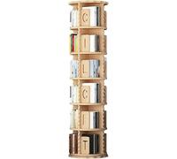 AKALNNB Libreria girevole per armadietti, libreria girevole per soggiorno, mensola angolare girevole a 360 gradi, 2/3/4/5/6 piani, 50 x 98 cm