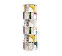 AKALNNB Libreria Libreria Rotante a 360° Libreria Creativa Rotonda Libreria Da Pavimento Scaffali Unici Girevole Scaffale di Stoccaggio per Camera