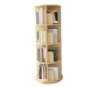 AKALNNB Libreria rotante a 6 livelli, espositore a 360°, in legno, con design aperto, facile da montare, per soggiorno, ufficio, studio