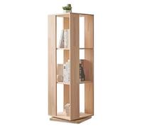 AKALNNB Libreria rotante girevole a 360° con ripiani impilabili e quadrati, organizer da pavimento per casa, ufficio, soggiorno, studio
