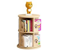 AKALNNB Libreria rotonda girevole a 360°, libreria multistrato per bambini, stimola l'interesse dei bambini nella lettura, facile da montare