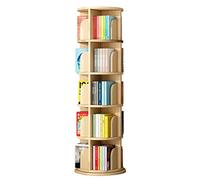 AKALNNB Librerie 360 ° Rotante Libreria In Legno Massello Mensola Da Pavimento Home Book Storage Rack Installazione Semplice