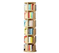 AKALNNB Librerie 360 ° Rotante Libreria In Legno Massello Mensola Da Pavimento Home Book Storage Rack Installazione Semplice