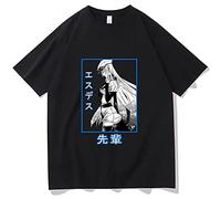 Akame Ga Kill T Camicie e T-Shirt Hot Japan Anime TCamicie e T-Shirt Men Women Unisex Fashion Funny TCamicie e T-Shirt Summer Loose Tops Esdeath Tee Men Black(Large)