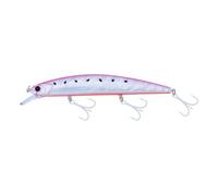 Akami ARIS Jerkbait Suspend per Spinning Mare - Esca Artificiale con 3 Pesi Mobili, Corpo Piatto Flash, Azione Rolling Realistica - Ideale per Spigola, Serra, Barracuda (PINK IWASHI)
