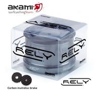 AKAMI BOBINE RELY SD - COLORE: RED, MODELLO: LISCIA, TIPO: 1.5, FRENO: CARBONIO, CAPIENZA (MT/DIAMETRO): 0.16-360 / 0.18-280 / 0.20-220