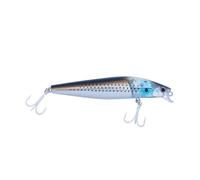 Akami Brisk Jerk per Spinning e Traina Mare - Treble Hooks BKK- Realismo Estremo, Azione Rolling, Lanci Lunghi, per Spigola, Serra, Tonnetti e Predatori (MULLET, 99 Floating Shallow)