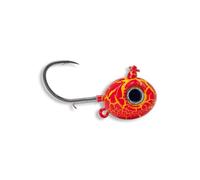 Akami Komodo Ball Testa Piombata Idrodinamica - Per Pesca Vertical, Traina lenta, Kab ideale nella cattura di Cernie, Dentici, Ricciole - Girella Inox, Amo BKK, Effetto UV (RED, 150, Grammi)