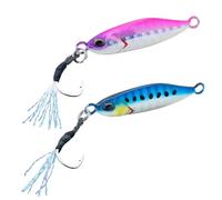 Akami Pin Jig Micro Jig - Esca da Jigging Affondante per Sgombri, Sugarelli e Tonnetti - Perfetto per il light shore jigging e vertical da barca (1 SARDA + 1 PINK, Jig 7 gr | 41 mm)
