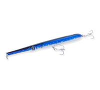 Akami Skipper 220 - Needle Floating 22 cm 35 g per Serra, Leccia, Barracuda,Spigole | Armatura Passante Inox e Ancorette BKK Anti Rust | Azione WTD e Splashing (ULTRAMARINE)