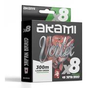 Akami VORTEX X8 GREEN Trecciato PE 8 Capi - Multifibra Giapponese Alta Resistenza - Ideale per la Pesca a Spinning, Shore Jigging, Light Jigging, Eging, Pesca a fondo (GREEN, 0.23 MM - 300 MT)