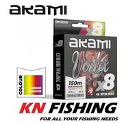 AKAMI VORTEX X8 X-Braid Line Multicolore 150 m PE 0,4 - 1,5