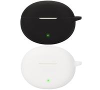 Akancy compatibile per OPPO Enco Air4 Pro Custodia per cuffie,[Supporta la ricarica wireless] [Custodia protettiva antiurto] Custodia protettiva in silicone protettiva per cuffie (black white)