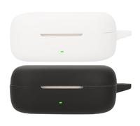Akanry 2 pezzi compatibile per HUAWEI FreeArc Custodia per cuffie,[Supporta la ricarica wireless] [Custodia protettiva antiurto] Custodia protettiva in silicone protettiva per cuffie (black white)