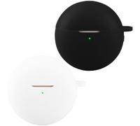 Akanry 2 pezzi compatibile per Huawei Freebuds 7i Custodia per cuffie,[Supporta la ricarica wireless] [Custodia protettiva antiurto] Custodia protettiva in silicone protettiva (black white)