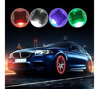 Akarado Luci per ruote auto, 4 pezzi, valvola dell'aria per pneumatici, con sensori di movimento, luci LED lampeggianti colorate, ugello a gas per auto, bicicletta, moto