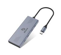 Akasa 10Gbps USB Type-C 4 Port Hub 4 Porte USB-C® (USB 3.1) Multiport Hub con spina USB-C Alluminio (anodizzato)