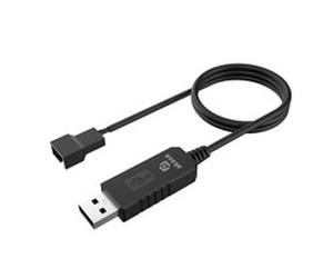 Akasa 5V zu 12V DC Step-Up Voltage Konverter Kabel USB Cavo AK-CBFA10-60BK