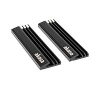 Akasa A-M2HS01-KT02 Dissipatore di calore/Radiatore Nero M.2 SSD Heatsink 2 Pack