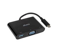 Akasa AK-CBCA02-15BK 1920 x 1200 Pixel USB 3.0 Type-C VGA 150 mm | Type-C to VGA