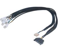 Akasa FLEXA FP5S 0,45 m SATA a 15 pin Nero 40 g 110 mm 245 mm Supports 5 PWM