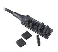 Akasa AK-CBFA08-30BK 0,3 m 4-pin PWM 5 x 4-pin PWM Maschio Maschio Dritto header