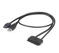 Akasa Flexstor eSATA USB 0,4 m eSATA Maschio Nero f/ 2.5" AK-CBSA03-80BK