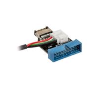 Akasa AK-CBUB38-40BK USB 3.1 Gen2 USB 3.1 Gen1 19-pin 0,4 m Nero internal