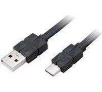 Akasa AK-CBUB43-03BK cavo USB 0,3 m USB 2.0 USB A USB C Nero (Akasa PROSLIM USB 2.0 Type-C to Type-A Charging & Sync Cable 30cm)
