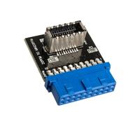 Akasa AK-CBUB51-BK USB 3.0 19-pin header USB 3.1 A Blu motherboard header to USB