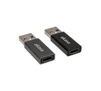 Akasa AK-CBUB61-KT02 USB Type-A USB Type-C Nero Grigio male connector USB Type-C
