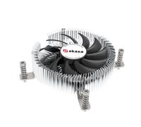 Akasa AK-CC6610EP01 sistema di raffreddamento per computer Raffreddatore d'aria 7,5 cm Nero, Argento 1 pezzo(i) - Nouvo