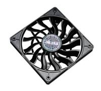 Akasa AK-FN078 sistema di raffreddamento per computer Case per computer Ventilatore 12 cm Nero (Akasa Slim Fan Designed for HTP NEW