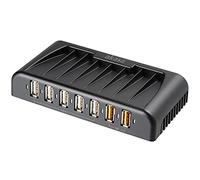 Akasa AK-HB-12BKCM Connect7 FC Hub USB, Nero