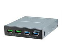Akasa AK-ICR-34 Universal Frontabdeckung Aluminium black Grau AK-ICR 34