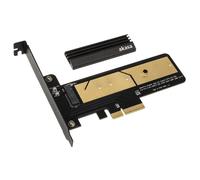 Akasa AK-PCCM2P-02 PCIe M.2 PCIe 2.0 Nero Oro PC Passivo SSD to PCIe adapter