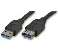 AKASA - Cavo USB 3.0 A maschio a femmina, 1,5 m nero