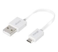 Akasa Cavo USB USB 2.0 USB-A maschio, USB-Micro-B maschio 15.00 cm bianco molto flessibile, contatti dorati, certificato UL AK-CBUB16-15WH