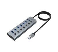 AKASA - AK-HB-21BKCM hub di interfaccia USB 3.2 Gen 1 (3.1 Gen 1) Type-A 5000 Mbit /s Alluminio - SPEDIZIONE GRATUITA
