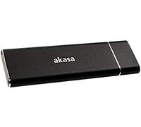 Akasa - Custodia esterna USB 3.1 M.2 SSD in alluminio, colore: Nero AK-ENU3M2-02