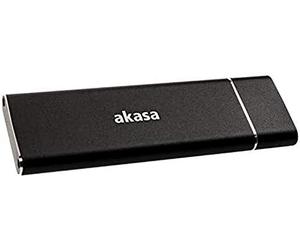 Akasa - Custodia esterna USB 3.1 M.2 SSD in alluminio, colore: Nero AK-ENU3M2-02