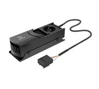 Akasa Gecko Pro LX, M.2 NVMe PCIe 5.0, ventola in alluminio ad alta velocità, supporto 2280 SSD, fino a 12.000 RPM e 12 V, basso profilo, 2 Thermal Pad inclusi, nero, A-M2HS04-BK