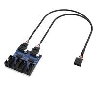 Akasa Interner USB 2.0 Hub-Karte incl. Kabel Cavo AK-CBUB64-30BK